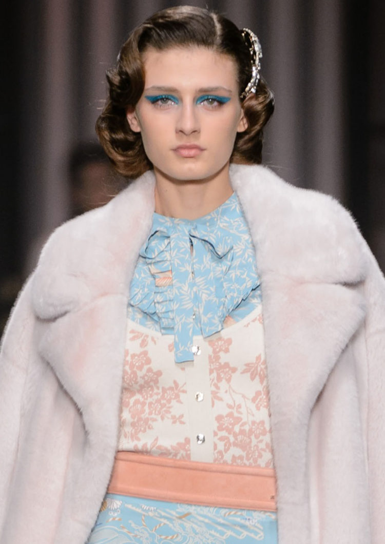 beauty, make up, hair, blu, color, fall 1017, bianca balzano, fall winter 2017, autunno inverno 2017